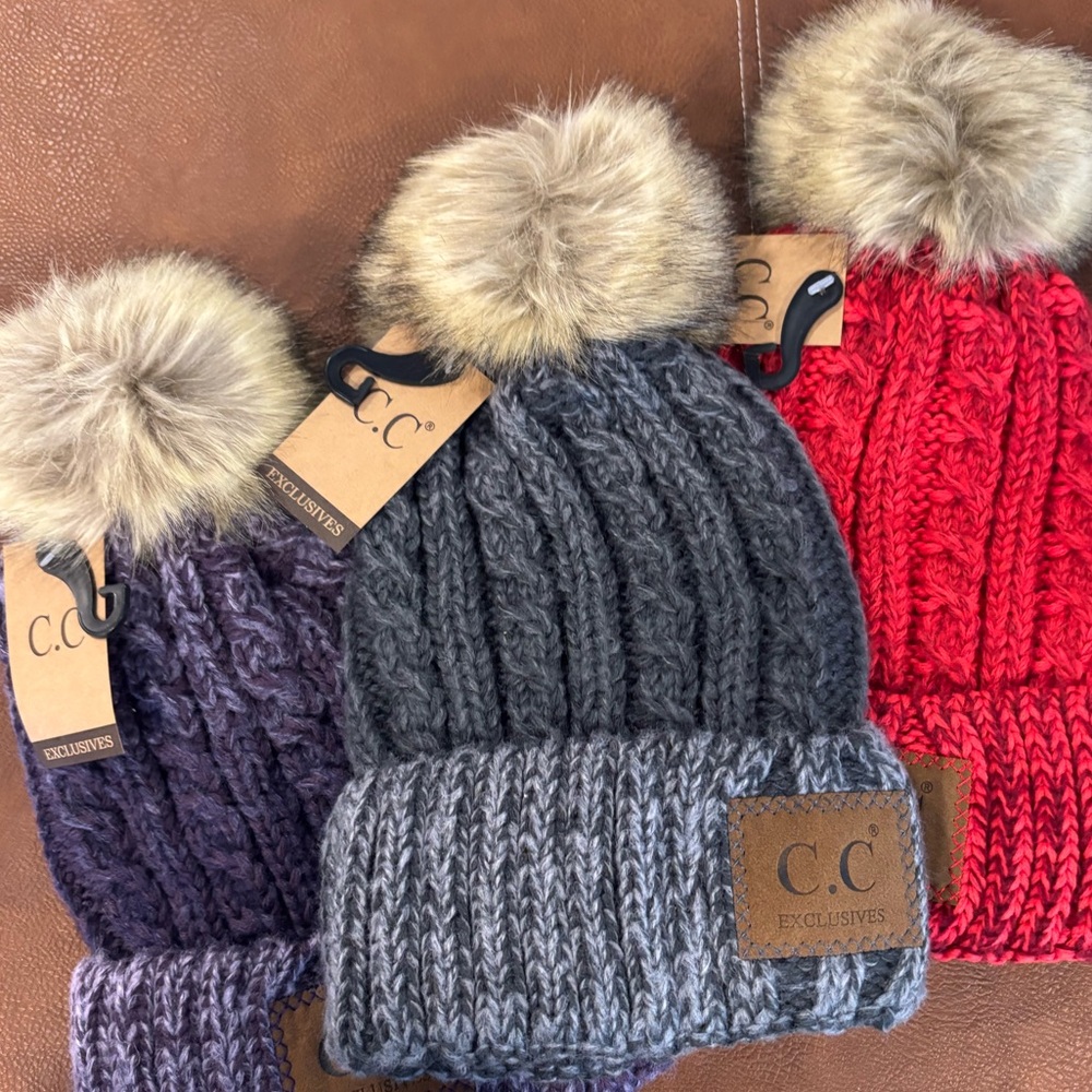 C.C Exclusives “Ombre” Pom Pom beanie hat